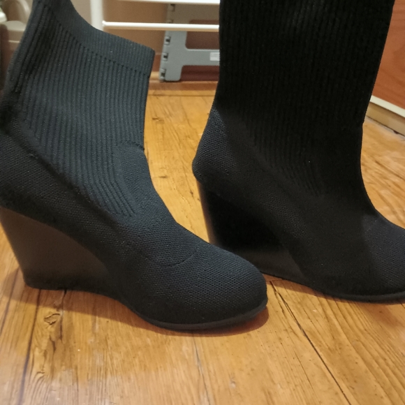 Sock wedge boots - Picture 2 of 5